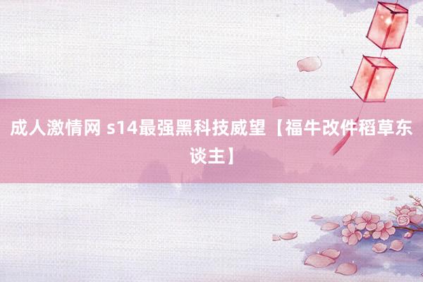 成人激情网 s14最强黑科技威望【福牛改件稻草东谈主】